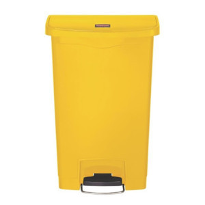 Koš za smeti s pedalom Slim Jim Rubbermaid - rumena 50L