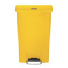 Koš za smeti s pedalom Slim Jim Rubbermaid - rumena 50L