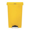 Koš za smeti s pedalom Slim Jim Rubbermaid - rumena 50L