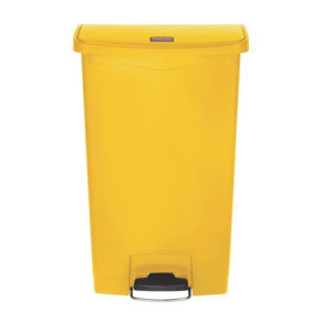 Koš za smeti s pedalom spredaj velik rumen 68 L Rubbermaid: Brezhibna higiena in profesionalna praktičnost