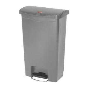 Koš za smeti s pedalom spredaj sive barve 50L - higienski in praktičen | Rubbermaid
