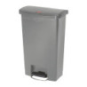 Koš za smeti s pedalom spredaj sive barve 50L - higienski in praktičen | Rubbermaid
