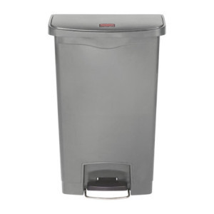 Koš za smeti s pedalom spredaj sive barve 50L - higienski in praktičen | Rubbermaid