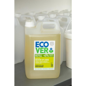 Tekoče sredstvo za pomivanje posode z limono in alojo vero 5L Ecover: Čisti in skrbi za vašo posodo