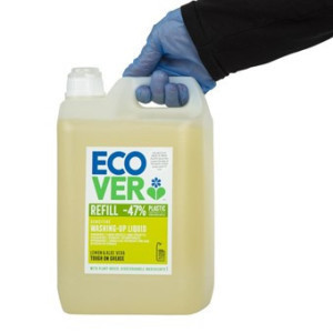 Tekoče sredstvo za pomivanje posode z limono in alojo vero 5L Ecover: Čisti in skrbi za vašo posodo