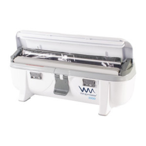 Distributer Wrapmaster 3000: Olajšajte pakiranje v profesionalni kuhinji.