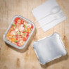 Rektangularne aluminijaste posodice 450 ml - paket 500 kosov | Kvaliteta in praktičnost
