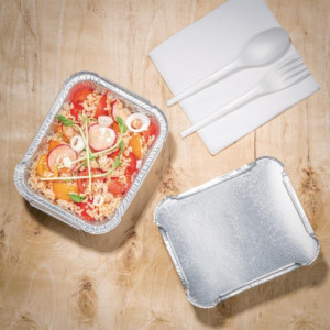 Pokrovčki iz voskanega papirja za aluminijaste posodice 450 ml - paket 500 Učinkoviti in ekološki