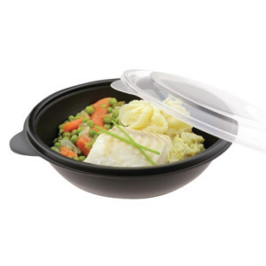 Okrogli živilski pladnji 750 ml - Paket 300 - Reciklabilni PP