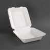 Kompostabilne škatle Bagasse 223mm - paket 200 kosov, okolju prijazne