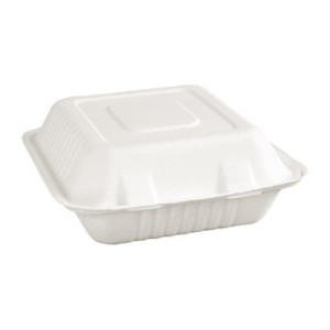 Škatle s 3 predelki Bagasse Kompostabilne 201mm - Paket 200