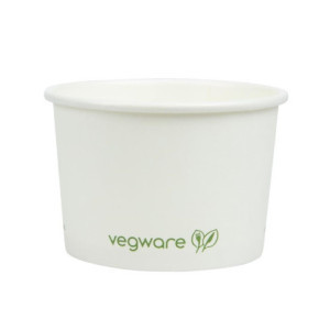 Posode za vročo hrano, kompostabilne 110 m - paket 1000 kosov Vegware - praktične in okolju prijazne