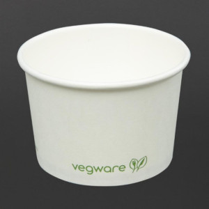 Posode za vročo hrano, kompostabilne 110 m - paket 1000 kosov Vegware - praktične in okolju prijazne