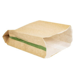 Vroče razgradljive vrečke za prigrizke 229 x 165 mm - Komplet 500 Vegware