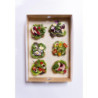 Kompostabilne škatle Vegware s prozornim oknom - paket 25
