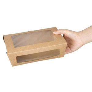 Škatle za solato PET 1200 ml s oknom - paket 150 | Eko & praktične