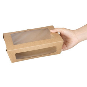 Škatle za solato PET 1200 ml s oknom - paket 150 | Eko & praktične