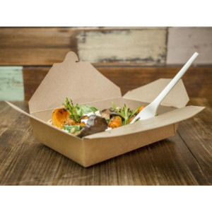Kartonske kompostabilne posode za hrano št. 2 1500 ml - Komplet 280 Vegware - Okolju prijazne in praktične