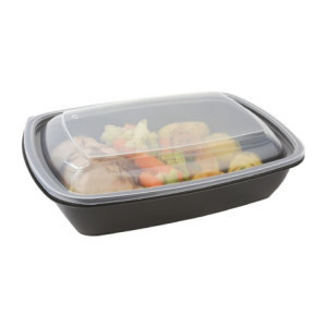 Pladnji za hrano 900 ml pravokotni - Komplet 300