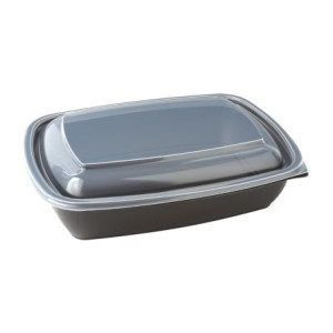 Pladnji za hrano 900 ml pravokotni - Komplet 300