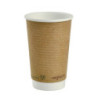Kozarci za vroče napitke iz dvojne stene, kompostabilni, 455 ml - paket 500 kosov, Vegware.