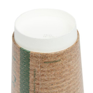 Kozarci za vroče napitke iz dvojne stene, kompostabilni, 455 ml - paket 500 kosov, Vegware.