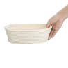 Ovalna košara za fermentacijo iz ratana 250x150x80 mm Vogue: Popolna pekarna & enakomerna fermentacija