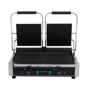 Grill Panini Double - Rebraste Plošče - Dynasteel
