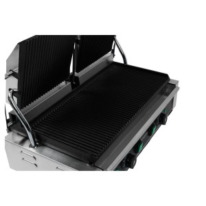 Grill Panini Double - Rebraste Plošče - Dynasteel