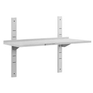 Stenska polica iz nerjavečega jekla - L 1000 x P 400 mm - Dynasteel