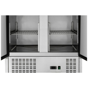 Saladette Compact 2 Vrata - S Pokrovom na Drsnikih - Dynasteel