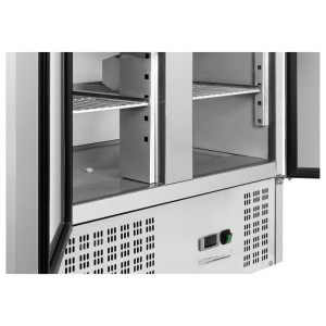 Saladette Compact 2 Vrata - S Pokrovom na Drsnikih - Dynasteel