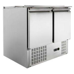 Saladette Compact 2 Vrata - S Pokrovom na Drsnikih - Dynasteel