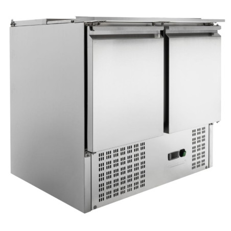 Saladette Compact 2 Vrata - S Pokrovom na Drsnikih - Dynasteel