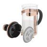 Kavni aparat s stiskalnico, sodoben, inox, baker, 3 skodelice Olympia
