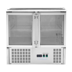 Saladette Compact - 2 Steklena Vrata z Odpiralno Streho - Dynasteel