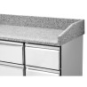 Pohištvo za pizzo s hladilnikom Compact 600x400 - Dynasteel