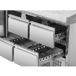 Pohištvo za pizzo s hladilnikom Compact 600x400 - Dynasteel