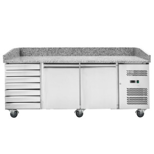 Pohištvo za pico 600x400 2 vrata in 7 predalov Dynasteel - Priprava pic