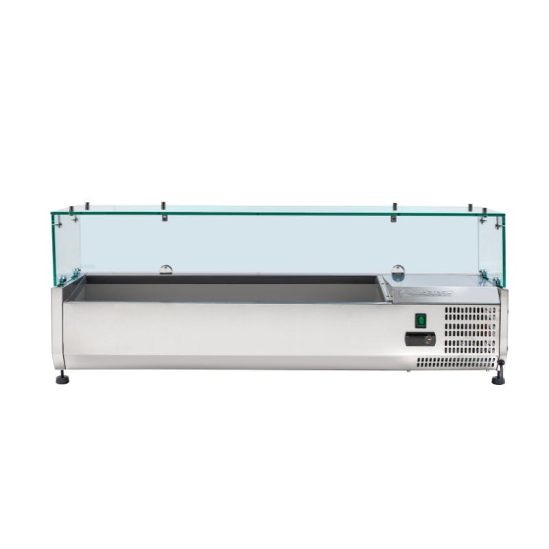 Saladette réfrigérée vitrée 5 x GN 1/4 - Dynasteel Saladette réfrigérée vitrée 5 x GN 1/4 - Dynasteel