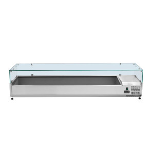 Saladette Hladilna za Polaganje z Vitrino - 9 x GN 1/3 - Dynasteel