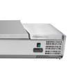 Saladette Hladilna za Postavitev Pokrov Inox - 9 x GN 1/3 - Dynasteel