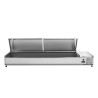 Saladette Hladilna za Postavitev Pokrov Inox - 9 x GN 1/3 - Dynasteel