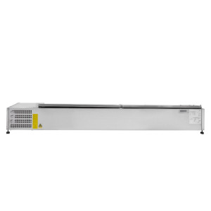 Saladette Hladilna za Postavitev Pokrov Inox - 9 x GN 1/3 - Dynasteel