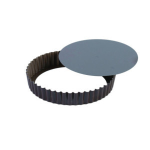 Okrogli rebrasti nelepljivi pekač - Ø220 mm