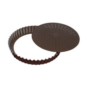 Tourtière Cannelée Perforée Antiadhérente 260mm Premično Dno