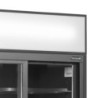 Hladilna vitrina TEFCOLD 2 steklena vrata črna 707 L