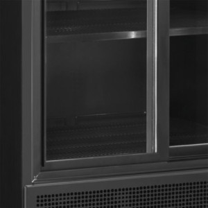 Hladilna vitrina TEFCOLD 2 steklena vrata črna 707 L