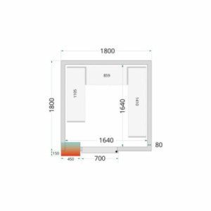 TEFCOLD - Plošča za hladilno komoro 1800x1800x2120mm