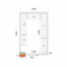 Izolacijska plošča za hladilno komoro 1800 x 2700 mm TEFCOLD - Zmogljivost in modularnost
